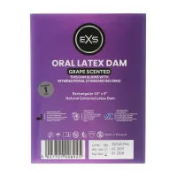 exs grape oral dam - arkusz lateksowy o smaku winogronowym 1 szt.