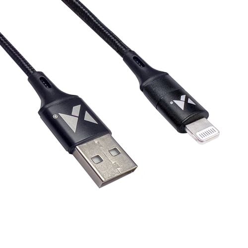 kabel przewód usb iphone lightning 2.4a 1m czarny na Arena.pl