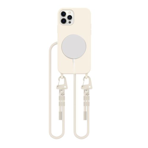 Etui Tech-Protect Magnecklace z Smyczą TPU DO iPhone 12 12 Pro Cosmic Latte na Arena.pl