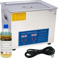 MYJKA WANNA ULTRADŹWIĘKOWA MYCIA CZĘŚCI STALI Z KOSZEM 15L 400W + PŁYN 1L