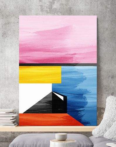 Plakat kolorowa abstrakcja 21x29,7 cm A4 na Arena.pl