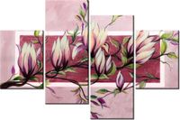 140CM 70 OBRAZ SŁODYCZ MAGNOLII PUDROWYM RÓŻU ŚCIENNY