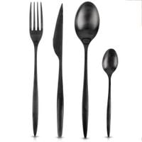 Zestaw Sztućców Sztućce Stalowe dla 6 Osób 24 el Widelec Łyżka Nóż Łyżeczka