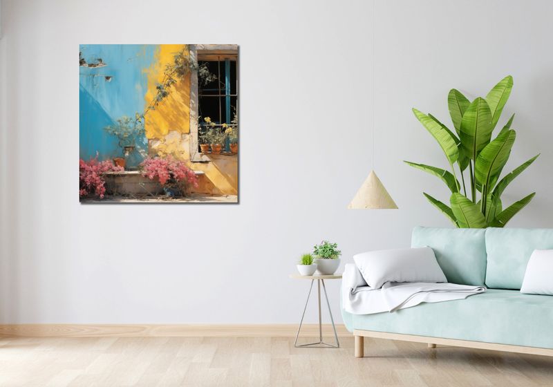 Obraz 90x90cm Słoneczna Ulica zdjęcie 2