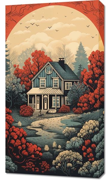 Obraz 50x90cm Idylla Rustykalna zdjęcie 1