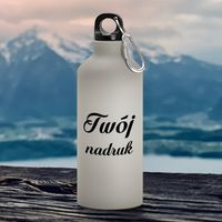 Bidon turystyczny z Twoim nadrukiem - magiczny z karabińczykiem