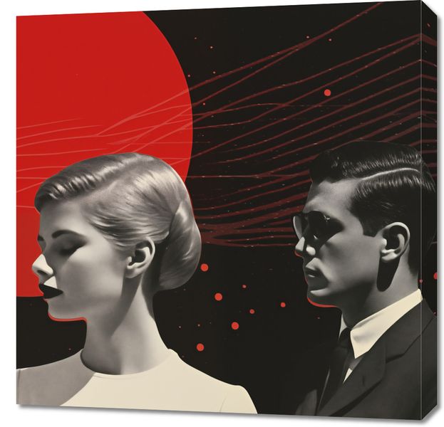 Obraz 70x70cm Futurystyczne Retro Szykany zdjęcie 1