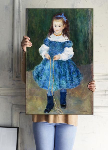 Girl with a Jump Rope, Pierre-Auguste Renoir - plakat 21x29,7 cm zdjęcie 2