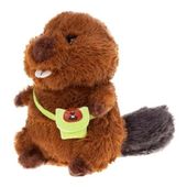 maskotka bóbr z torebką 20 cm 9740