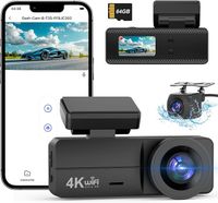 Kamera samochodowa DYNACAM Dash Cam 4K+1080P+Karta SD 64 GB WI-FI