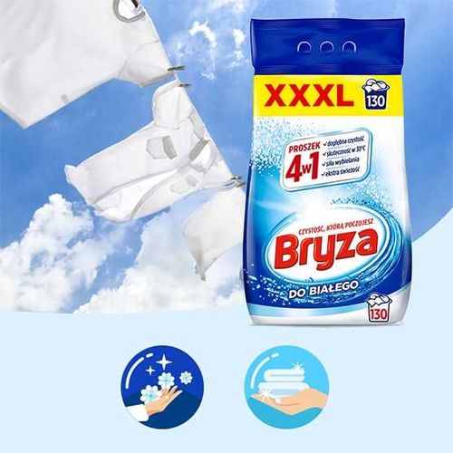 Bryza 4w1 proszek WHITE 8,45kg / 130 prań na Arena.pl