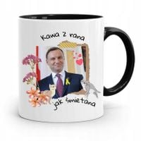 Kubek Czarny Prezydenta Andrzej Duda Kawa Z Rana
