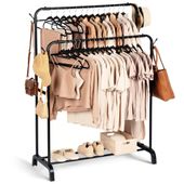 Stojak Wieszak Stojący Podłogowy Podwójny Garderoba na Ubrania Odzież XXL