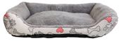 Legowisko dla zwierząt domowych szare M 54x39x9cm do 6 kg UNIQ PETS