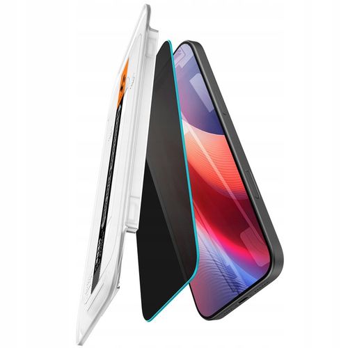 Szkło prywatyzujące do iPhone 16 Pro, Spigen Ez Privacy 1P + aplikator, 9H na Arena.pl