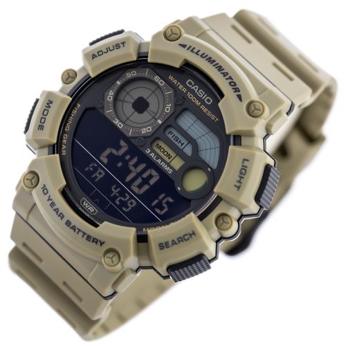 ZEGAREK MĘSKI CASIO Digital Moonphase WS-1500H-5B + BOX na Arena.pl