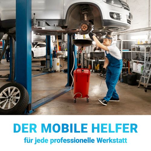 19650Mobilna czerwona zlewarka do oleju warsztatowa pojemnik 80litrów na Arena.pl