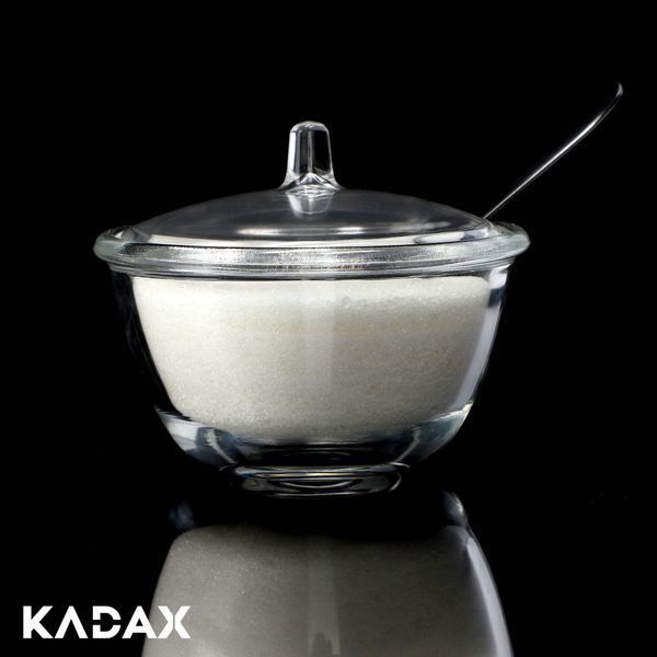 Cukiernica Szklana Z Przykrywką Pojemnik Na Cukier zdjęcie 5