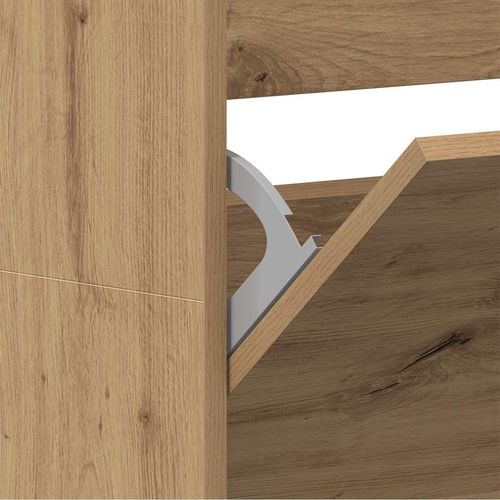 Szafka na buty z przechowywaniem dąb artisan 80 x 21 x 163.5 cm na Arena.pl