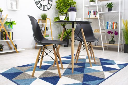 Krzesło OSAKA czarne / nogi naturalne x 1 na Arena.pl