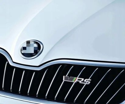 Skoda VRS naklejka na klapę bagażnika błotnik grill EMBLEMAT VRS na Arena.pl