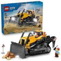 LEGO CITY ŻÓŁTY BULDOŻER SPYCHARKA ZESTAW KLOCKÓW KLOCKI MIASTO 682 EL.