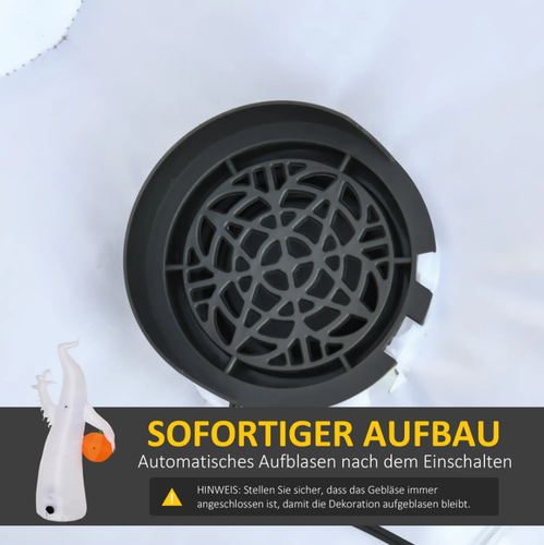 Dmuchany duch dynia halloween straszna dekoracja LED na Arena.pl