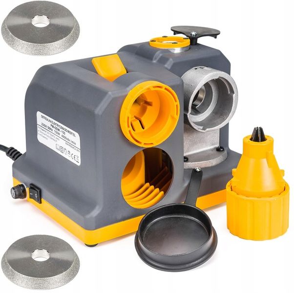 Ostrzałka do WIERTEŁ 150W 3-13mm + 2x Tarcza zdjęcie 1