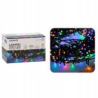 LAMPKI CHOINKOWE KOLOROWE 200 LED ŚWIATEŁKA DEKORACYJNE NA CHOINKĘ
