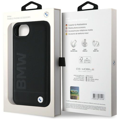 Etui BMW Leather Hot Stamp do iPhone 16e czarny na Arena.pl