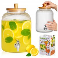 Słoik z kranikiem 5L duży słój szklany z kranem dzbanek dystrybutor