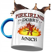 Kubek Błękitny Dla Mnicha Piekielnie Dobry Z Nadrukiem Ze Zdjęciem