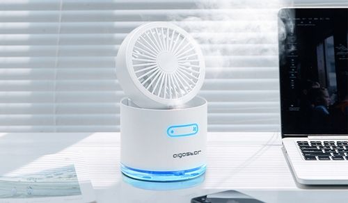 PRZENOŚNY MINI WENTYLATOR Z MGIEŁKĄ 10W 4W1 na Arena.pl