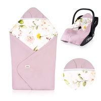 Otulacz do fotelika Lionelo Travel Swaddle Blanket Flower Różowy