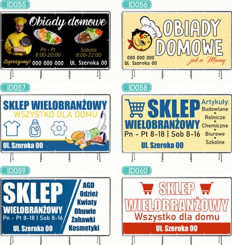 BANER REKLAMOWY 300x150cm projekt w cenie różne wzory ZIELONY ŁAD GŁÓD na Arena.pl