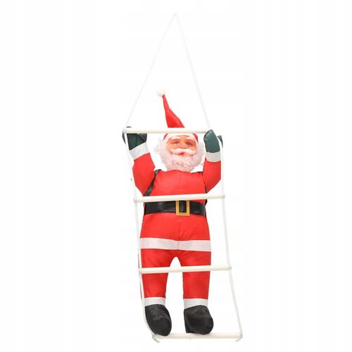DEKORACJA ŚWIĄTECZNA MIKOŁAJ WCHODZĄCY PO DRABINIE 60 CM na taras balkon na Arena.pl
