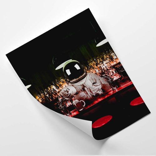 Plakat, Barman astronauta 40x60 na Arena.pl