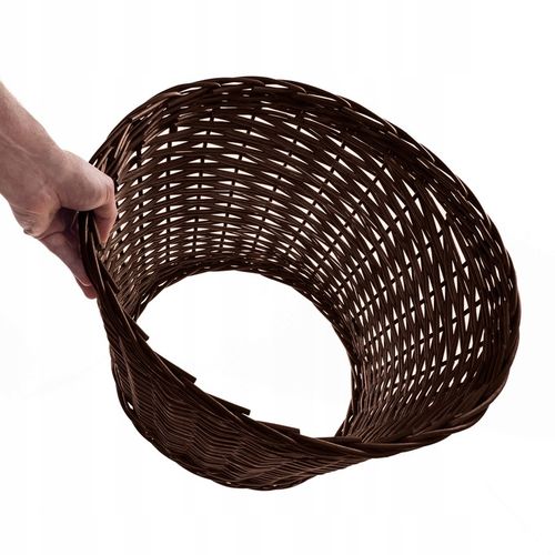 OSŁONA WIKLINOWA NA STOJAK POD CHOINKĘ 50 cm OSŁONKA KOSZ STOJAKA BRĄZOWY na Arena.pl