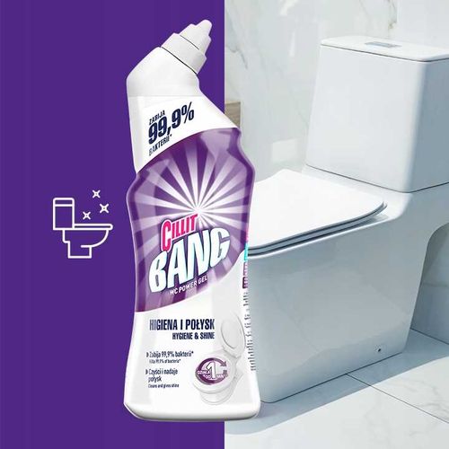 cillit bang żel do toalet - wybielanie i dezynfekcja 750ml na Arena.pl
