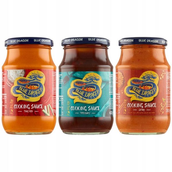 Blue Dragon Sos Satay + Thai Red + Teriyaki 3x MIX zdjęcie 1