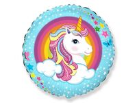 Balon foliowy „Jednorożec, blue”, 45 cm (18 cali) [balon na hel]
