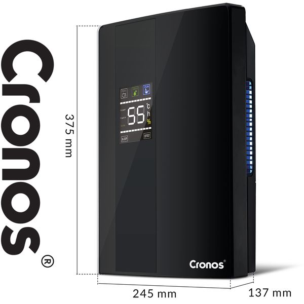 Osuszacz Powietrza Cronos Dh2000D 2L Czarny zdjęcie 3