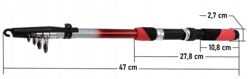 Wędka teleskopowa Miracle Fish 210 WT 40-80 g 2,1m na Arena.pl