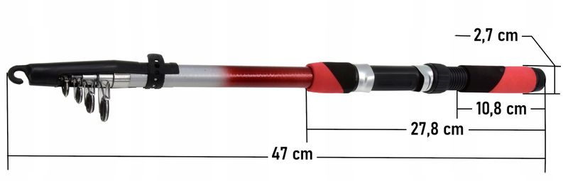 Wędka teleskopowa Miracle Fish 210 WT 40-80 g 2,1m zdjęcie 2