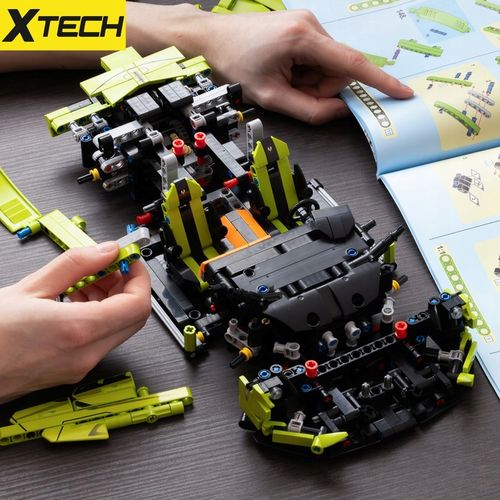 KLOCKI LAMBORGHINI TECHNICZNE AUTO SPORTOWE WYŚCIGOWE XTECH 1254 ELEMENTY na Arena.pl