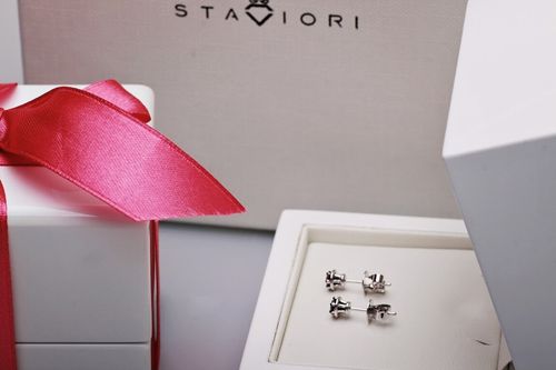 Złote kolczyki KBD1594B - Diament na Arena.pl