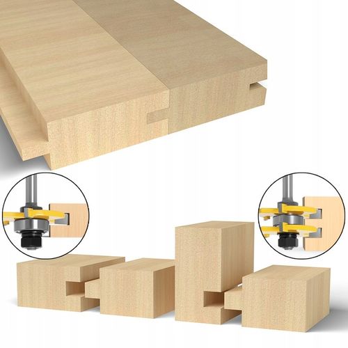 Zestaw rowków i piór i wpustów frezów do drewna 8mm na Arena.pl