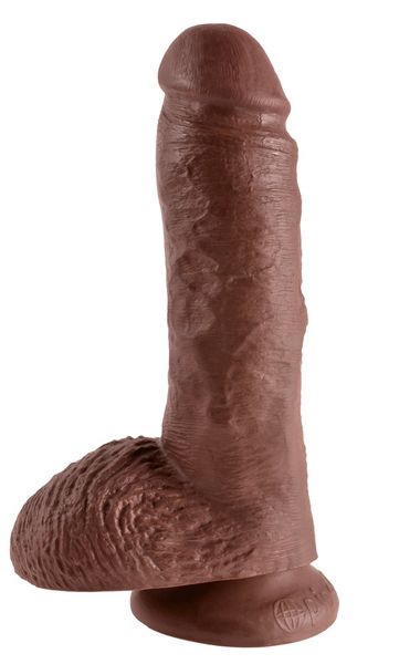 Dildo z jądrami King Cock 20 cm zdjęcie 2