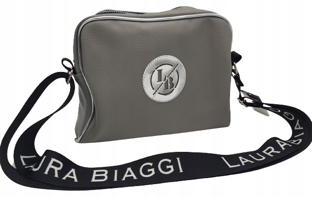 Laura Biaggi – torebka listonoszka szara KB77 zdjęcie 1