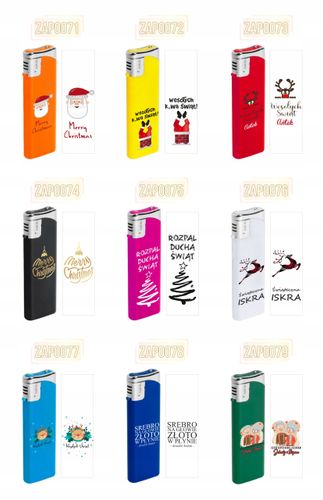Zapalniczka gazowa z nadrukiem świąteczna prezent twój napis wesołych świąt na Arena.pl